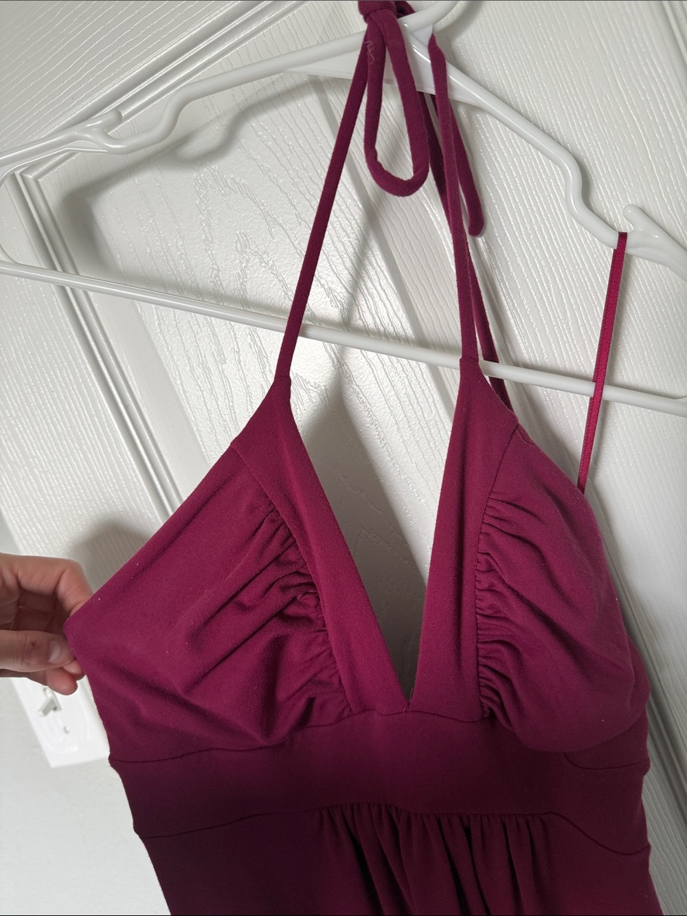 Susana Monaco Halter Midi Dress in Fuchsia - Picture 2 of 7